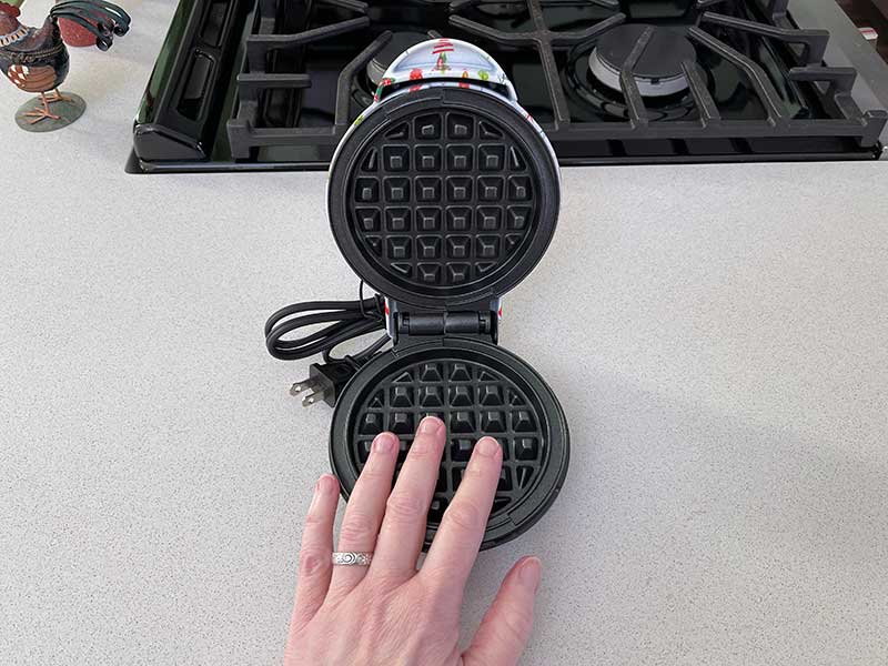 Dash Mini Waffle Maker Review Unboxing Waffle Recipe - Bow and Go 