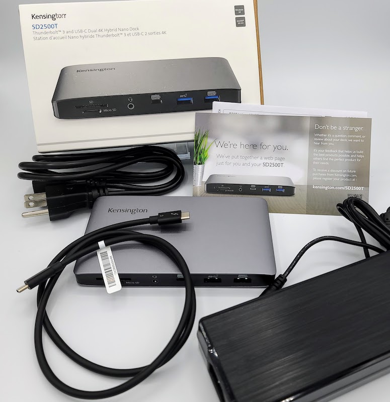 SD2500T Thunderbolt™3 and USB-C Dual 4K Hybrid Nano Dock – Kensington