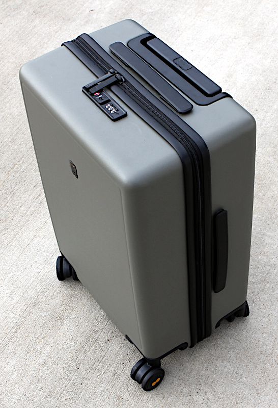 LEVEL8 Luggage Travel Bussiness Carry-On Suitcases Elegance Trolley Case with TSA Lock 20,Black 