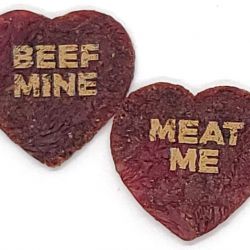 Meathearts let you profess your carnivore love with jerky and lasers