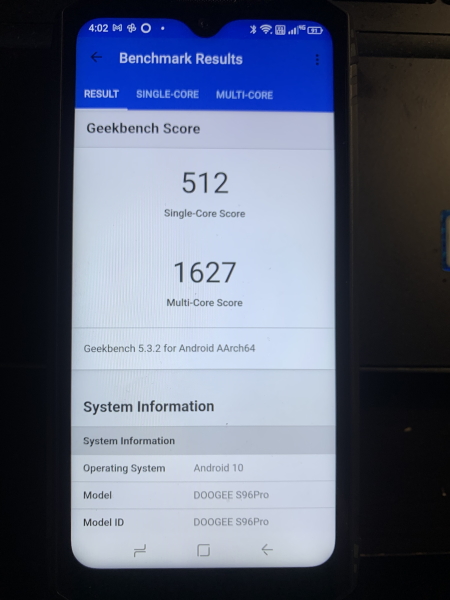 Benchmark - Doogee S96 Pro wireless charging rugged smartphone review