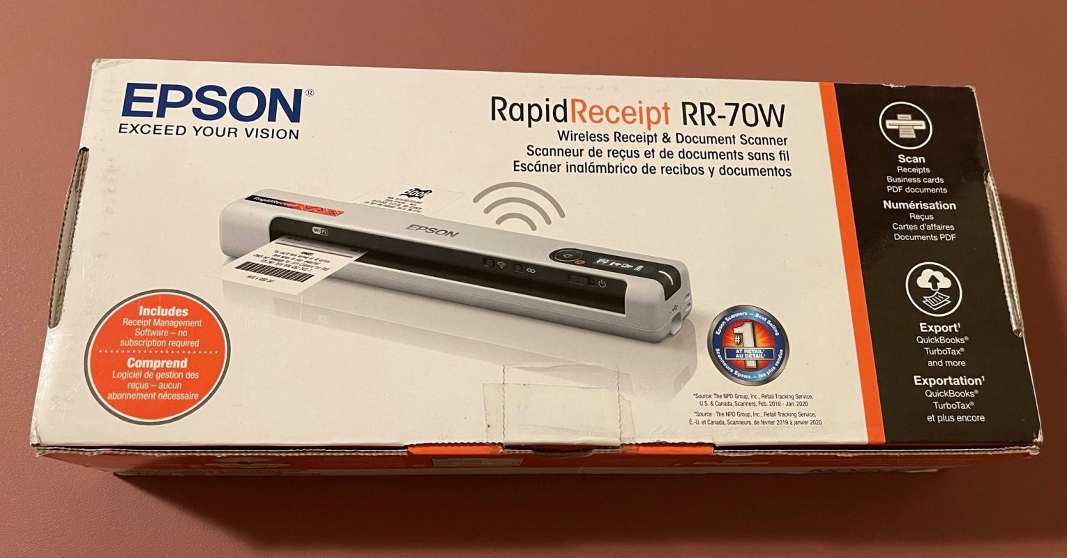RapidReceipt® RR-70W Wireless Mobile Receipt and Color Document Scanner, Products