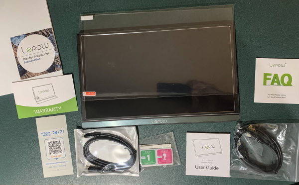 Lepow Portable Monitor - Z1-gamut Laptop Display 15.6'' Fhd