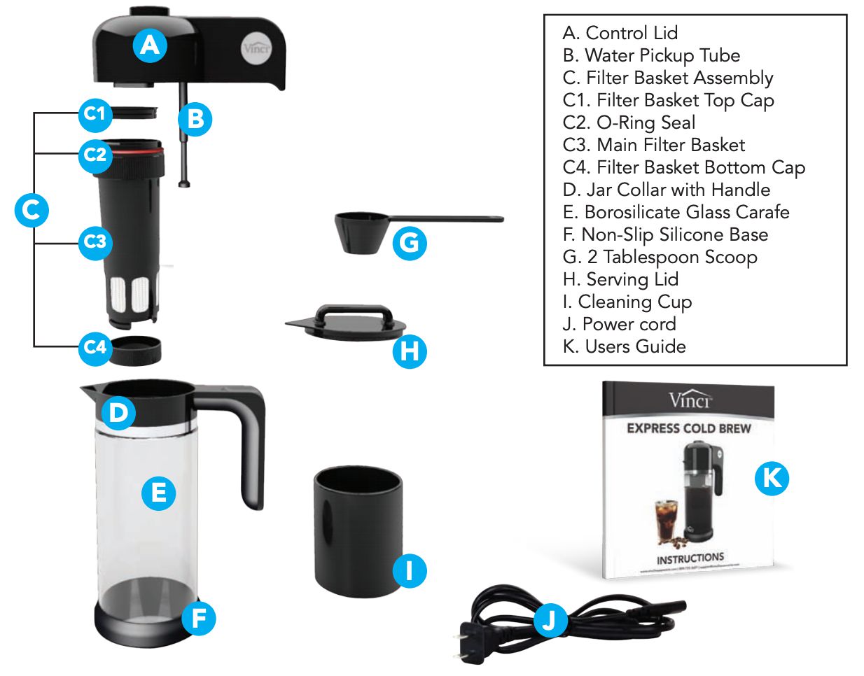 Vinci Express Cold Brew Electric Coffee Maker