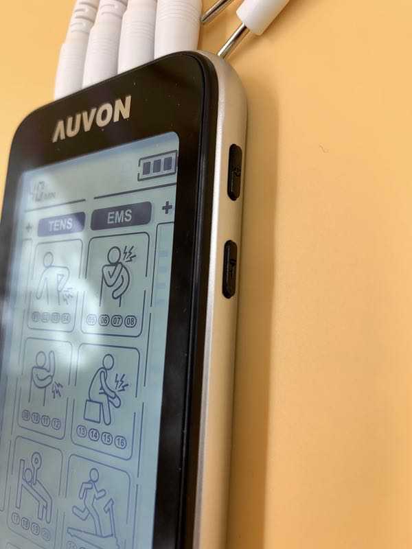 AUVON 4 Outputs TENS Unit EMS Muscle Stimulator Machine for Pain