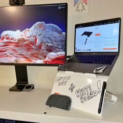 Fluidstance Lift review – A laptop stand that’s also a whiteboard