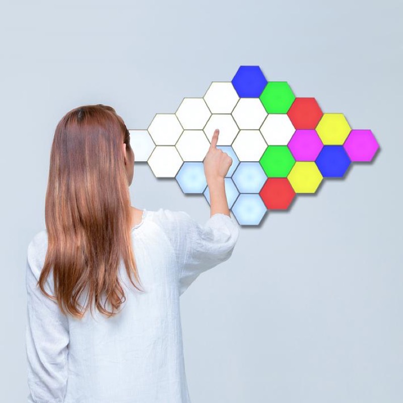 modular magnetic tiles light