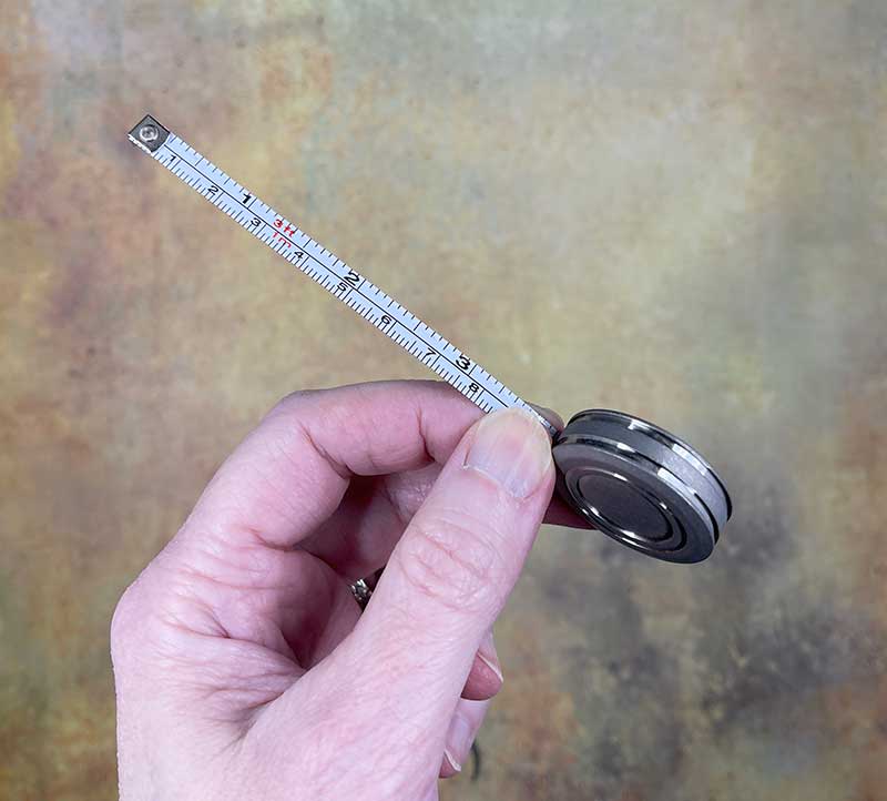 Ti-Tape Titanium Tape Measure Stonewashed