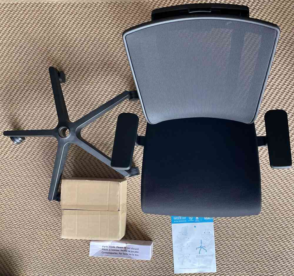 vari task chair assembly