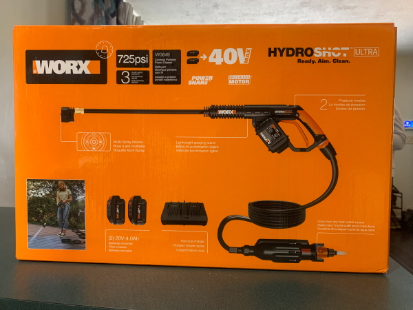 WORX Hydroshot Ultra WG649 High Pressure Hand Held Cleaner review