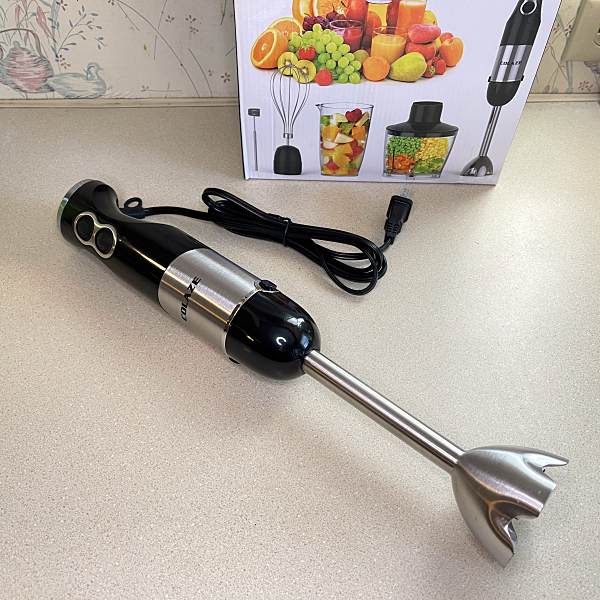 5-in-1 Immersion Hand Blender, 12 Speed Stick Blender for