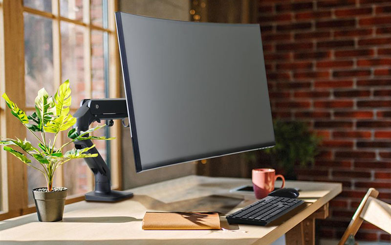 Computer Monitor Stand For Desk  Ergotron LX Desk Monitor Arm