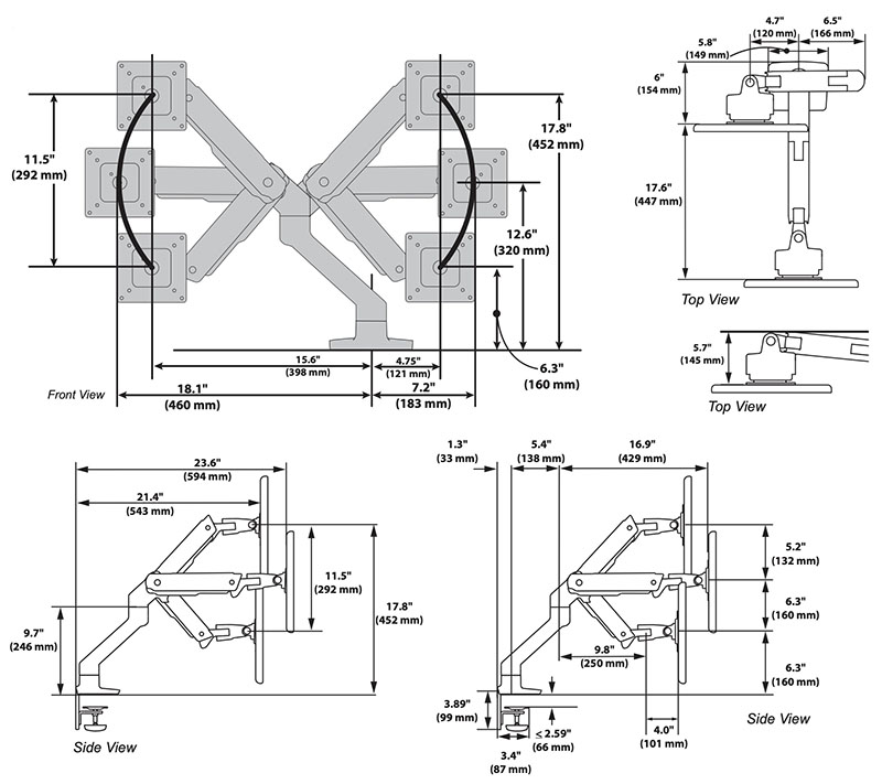 ergotron hx monitorarm 10