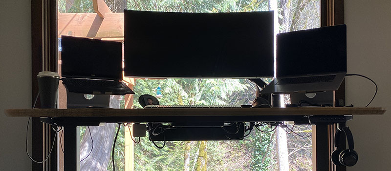 HX Desk Dual Monitor Arm (matte black)