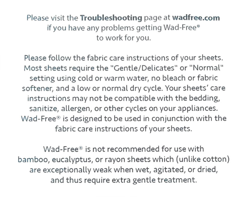 DOES IT WORK: Wad-free tests on your sheets 