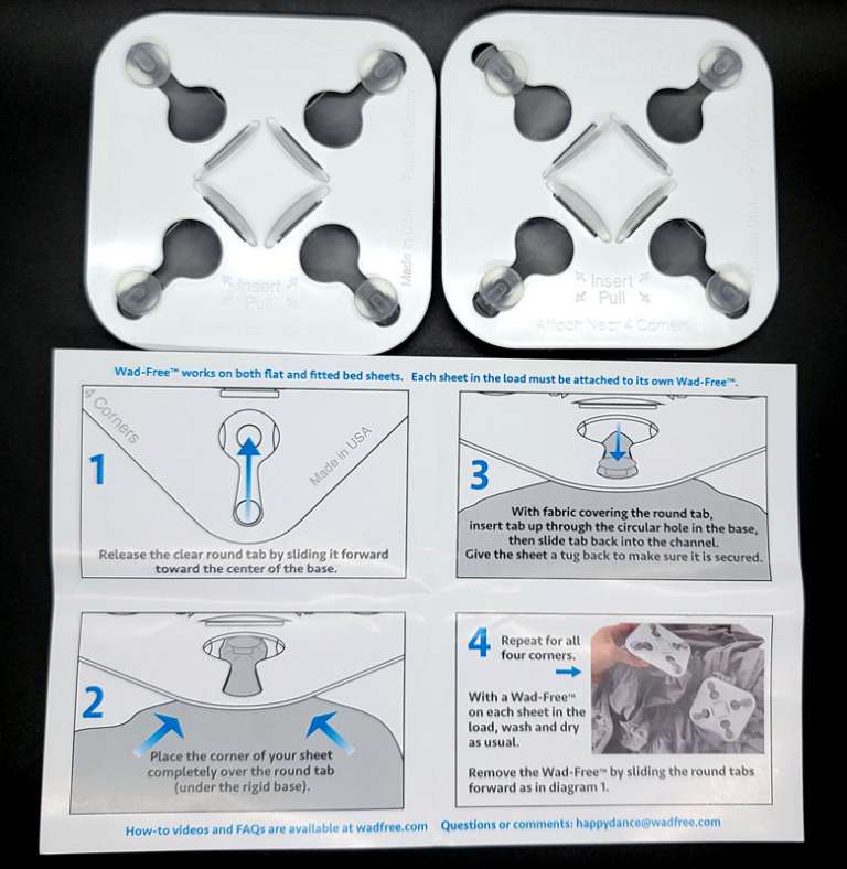 WadFree laundry bed sheet tangle preventer review The Gadgeteer