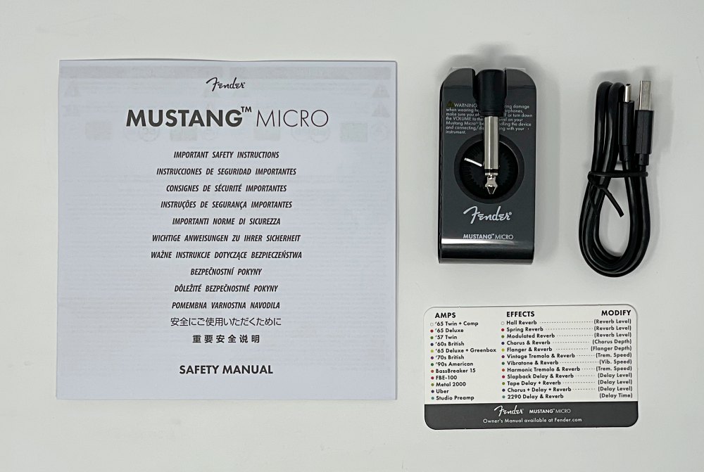 fender micro mustang manual