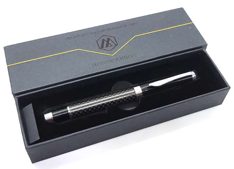 Monocarbon carbon fiber rollerball pen review - The Gadgeteer