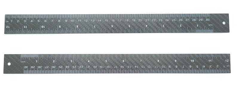 Monocarbon Carbon Fiber Dual Scale Ruler Review The Gadgeteer