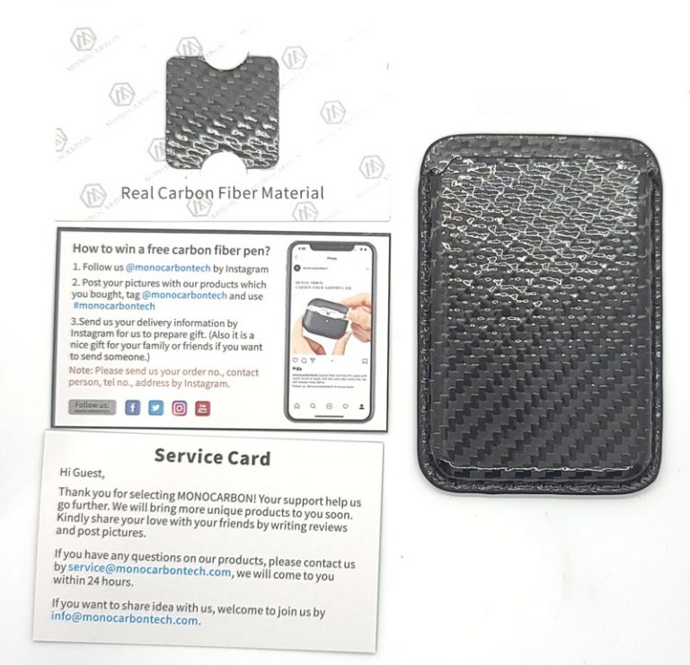 Monocarbon MagSafe carbon fiber iPhone wallet review The Gadgeteer