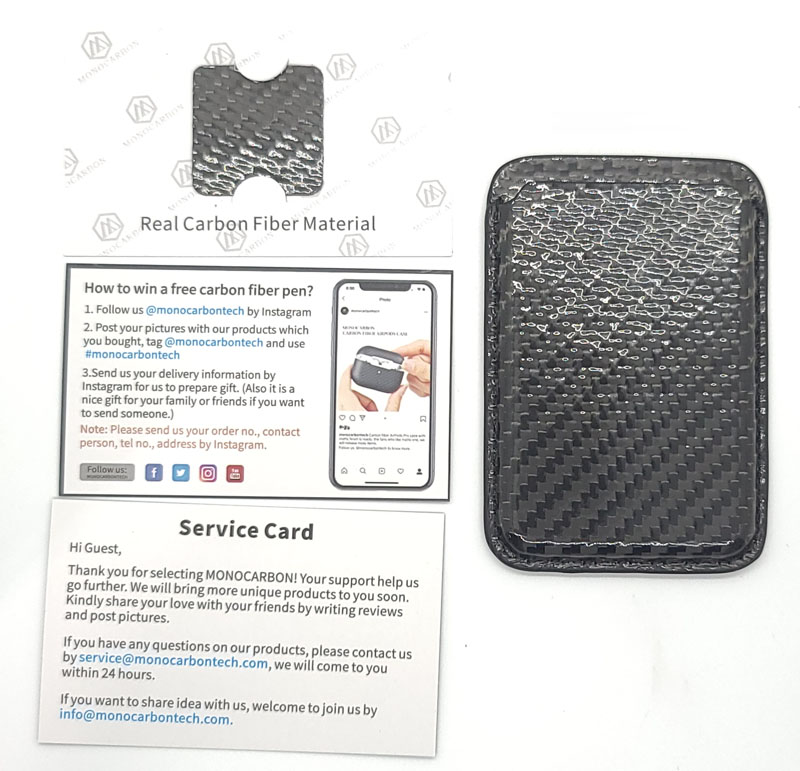 MONOCARBON  Carbon Fiber MagSafe Wallet