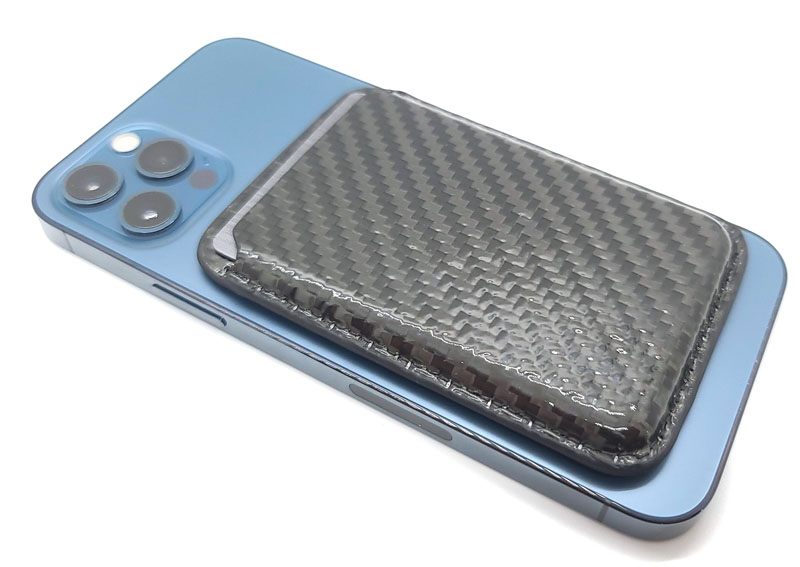 Monocarbon MagSafe carbon fiber iPhone wallet