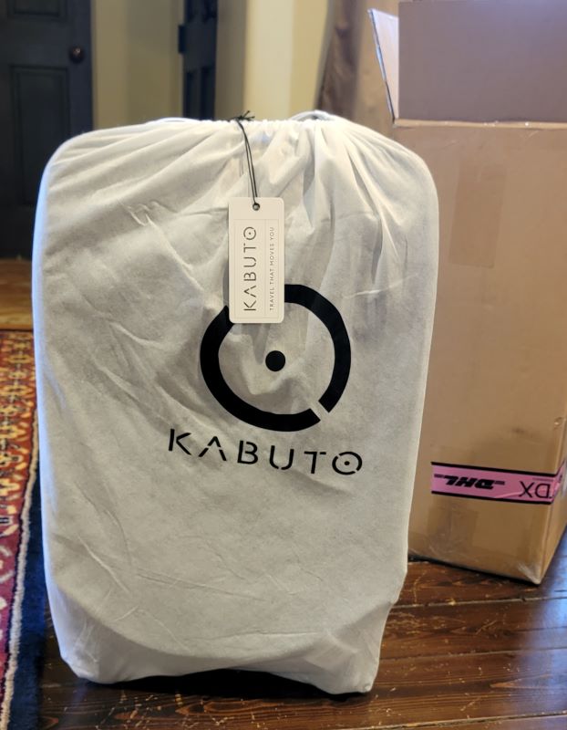 KABUTO Fingerprint-Locked Trunk + Expandable Backpack