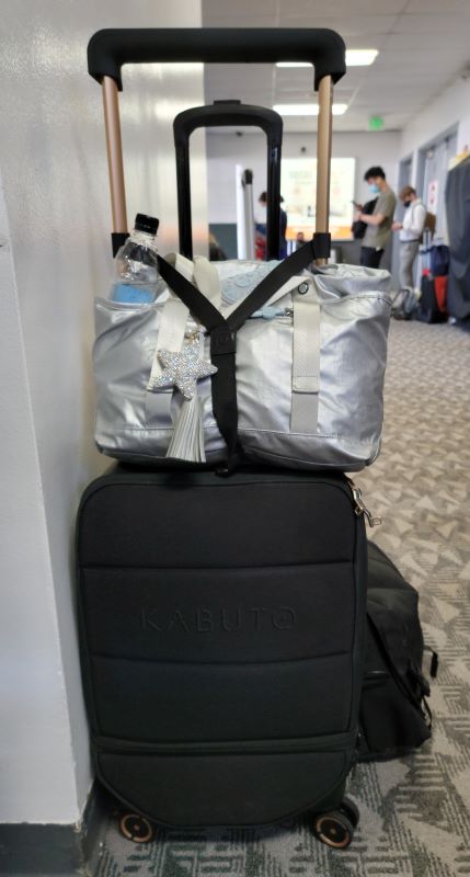 KABUTO Fingerprint-Locked Trunk + Expandable Backpack