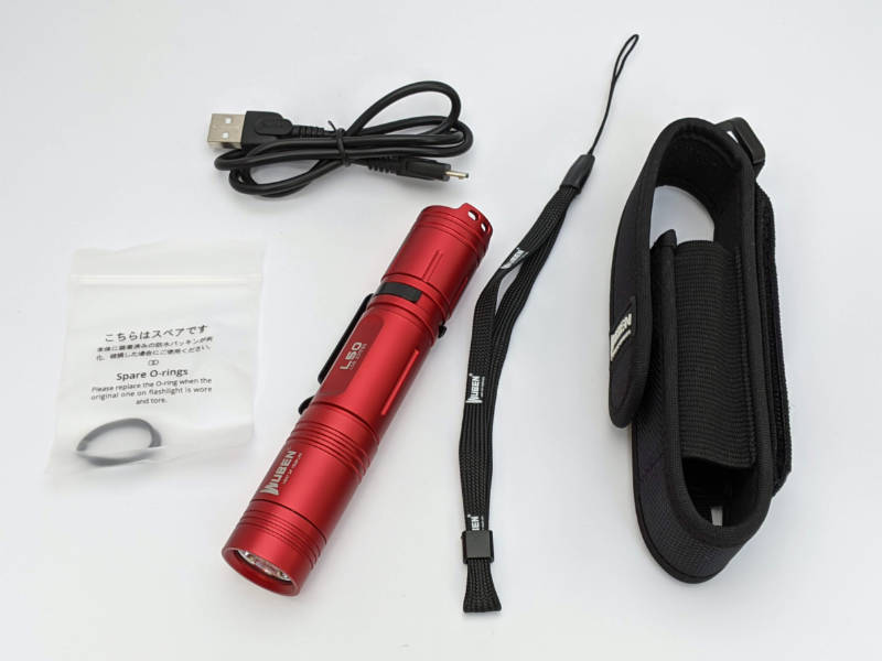 Wuben L50 Red flashlight review - The Gadgeteer