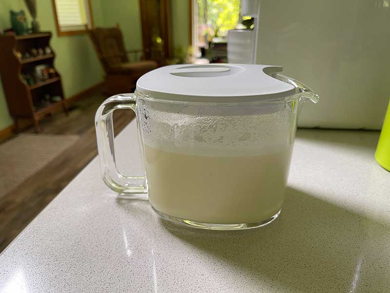 Glass Pitcher with Black Lid for ChefWave Milkmade Non-Dairy Milk