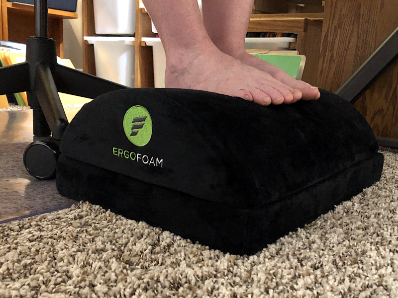 Adjustable Desk Foot Rest for Added Height-ErgoFoam