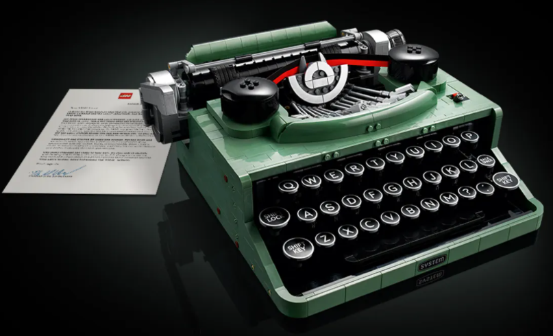 lego typewriter release