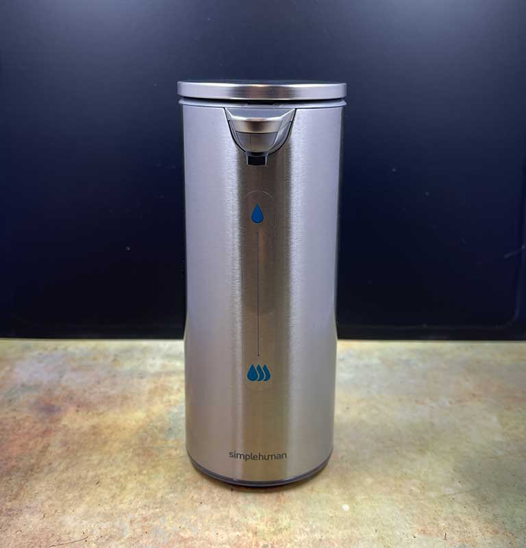 simplehuman 8 oz. Touch-Free Sensor Liquid Soap Pump Dispenser with Soap  Sample, Brushed Nickel