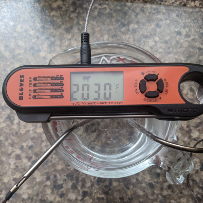 Kizen Meat Instant Read Thermometer - Best Waterproof Alarm