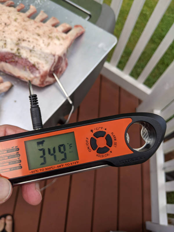 Kizen Digital Waterproof Instant Read Meat Thermometer - Red