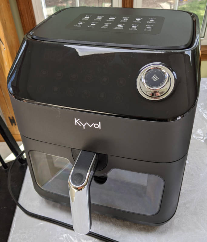Kyvol Smart Wi-Fi Air Fryer, AF600 Air Fryer, 6 Quart, 12 Presets