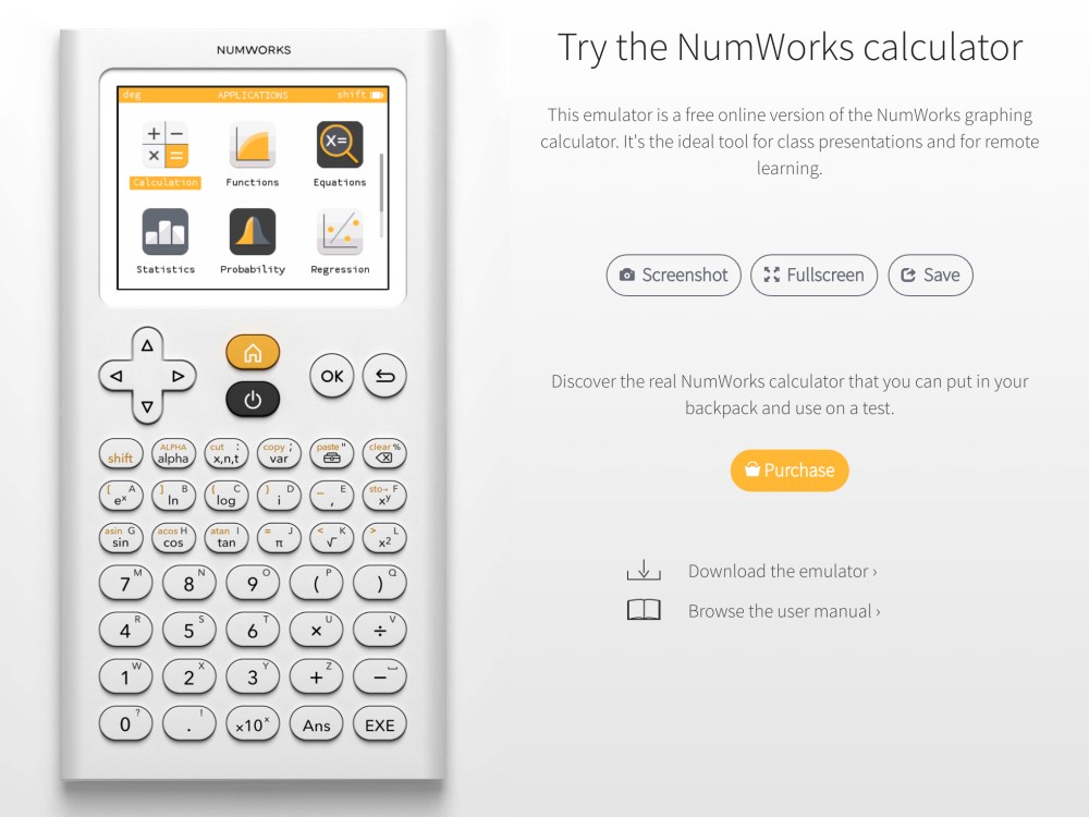 NumWorks N0110 Calculator Review • magazin Mehatronika
