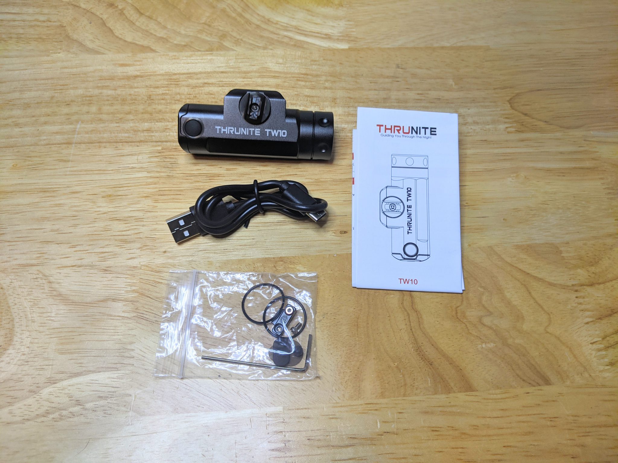 ThruNite TW10 Weaponlight review - USB-C rechargeable tactical light ...