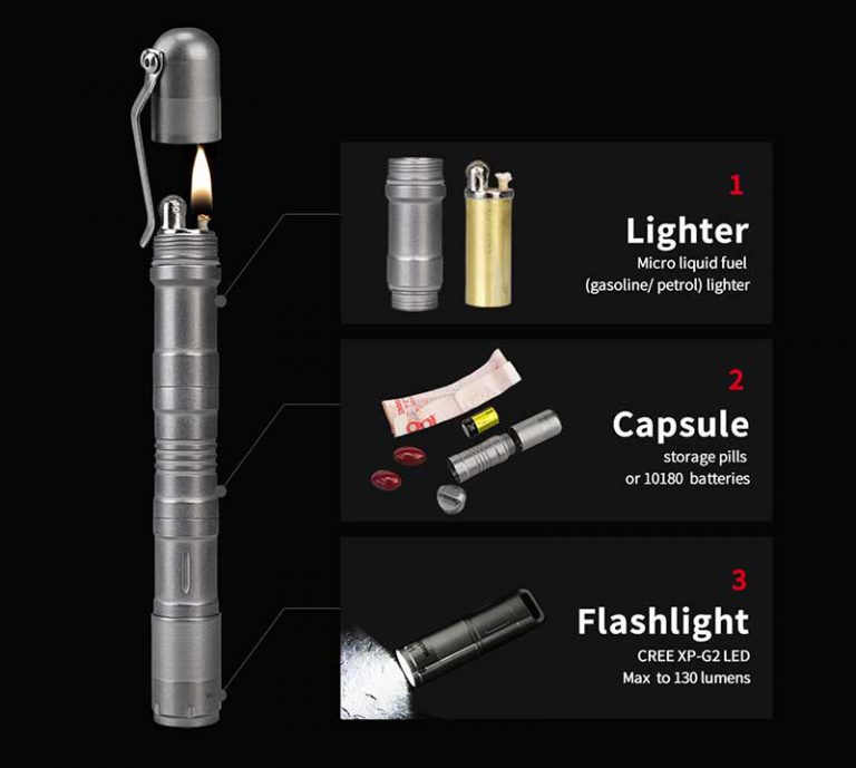 This EDC flashlight can start a fire and hold your meds The Gadgeteer