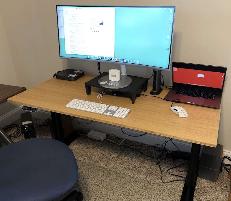 A Standing Desk You'll Love: The FlexiSpot KANA Bamboo Office Standing Desk