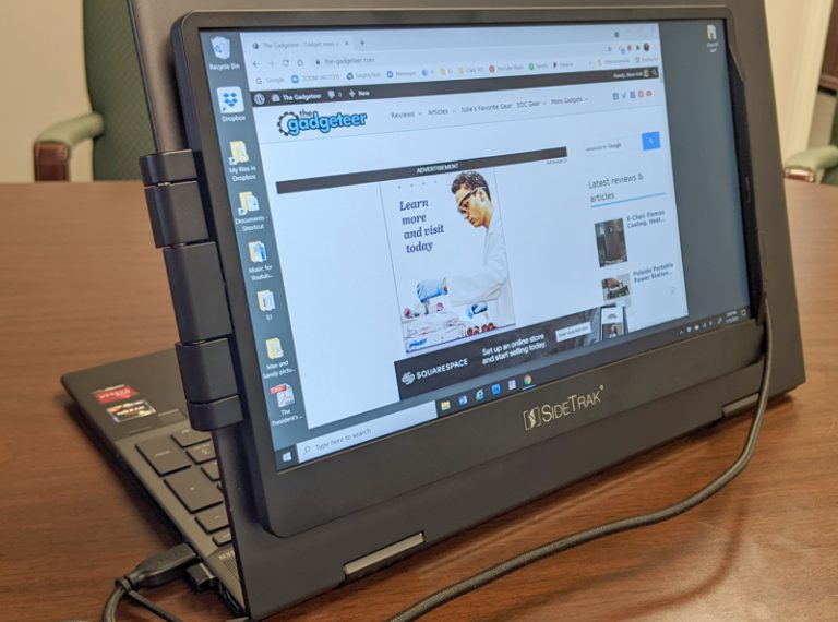 SideTrak Swivel monitor review a second screen for your laptop for