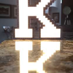 WLWYB Ambient light Lego letter lamp review – personalize your light with Legos