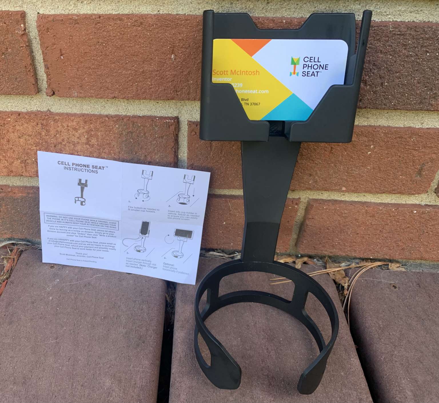 Cell Phone Seat review a phone holder for your vehicle's cup holder