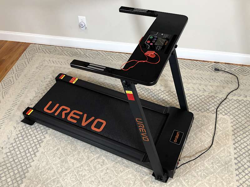 UREVO Foldi 1 Folding Treadmills for Home,2.5HP Under Desk Electric Treadmill Workout Running Machine Foldable Portable Compact Treadmill with 16.5 Inch Wide TreadBelt 