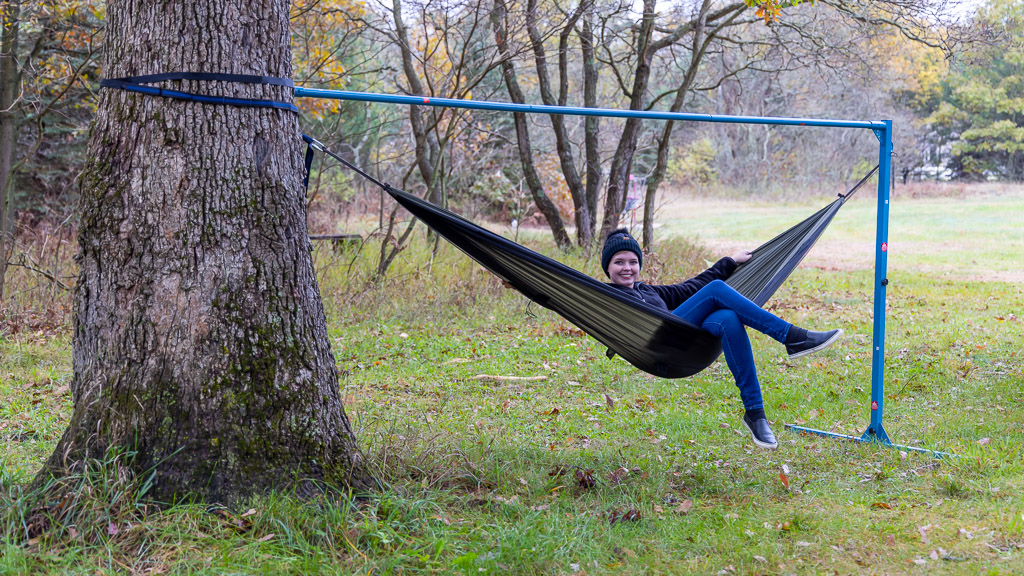 Voorgevoel tint modus Equip Single Point Hammock Stand Review - The Gadgeteer