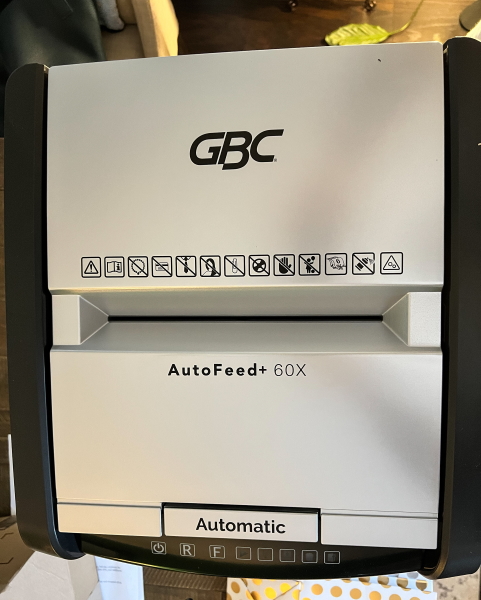 GBC AutoFeed+ Home Shredder, 60X, Micro-Cut, P-4, 60 Sheets