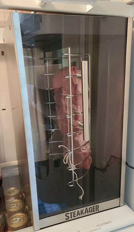 SteakAger in-Fridge Dry Aging Chamber to Dry Age Steaks in Your Home, Dry  Age Steak Kit - 15 lbs 