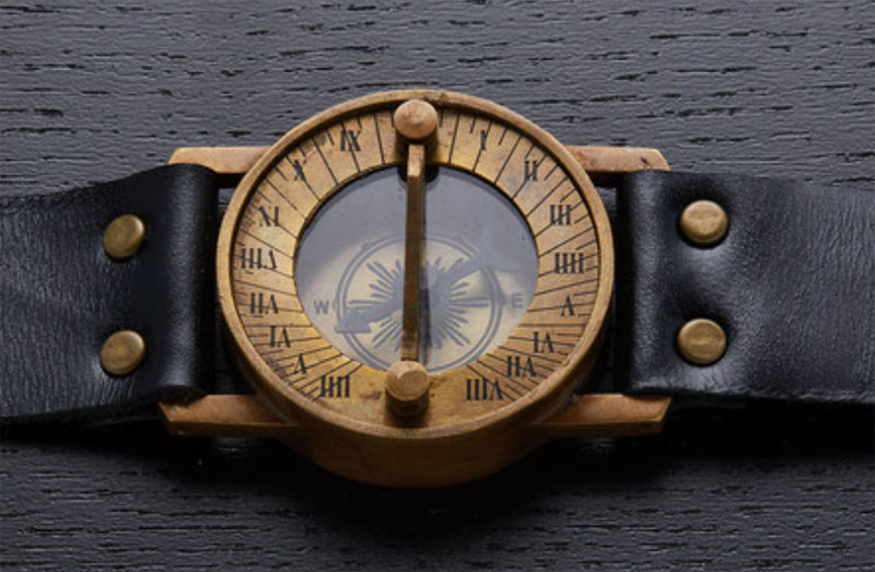 SUNDIAL LEATHER WATCH Brass Compass Leather Old Gold Lustre LOTS OF 5 PCS  $196.90 - PicClick AU