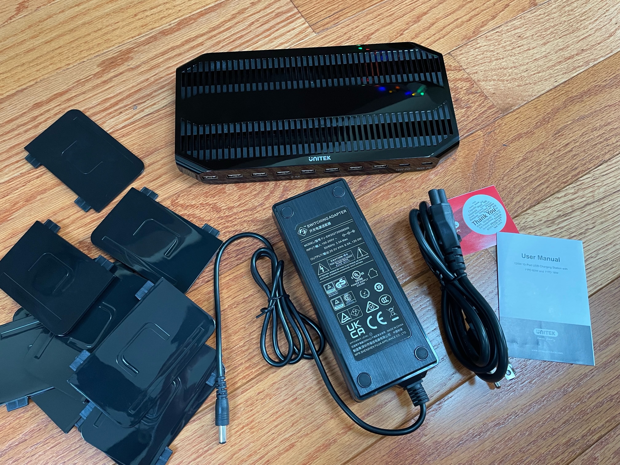Unitek 120 Watt, 10-Port USB charging station review - The 2021 ...
