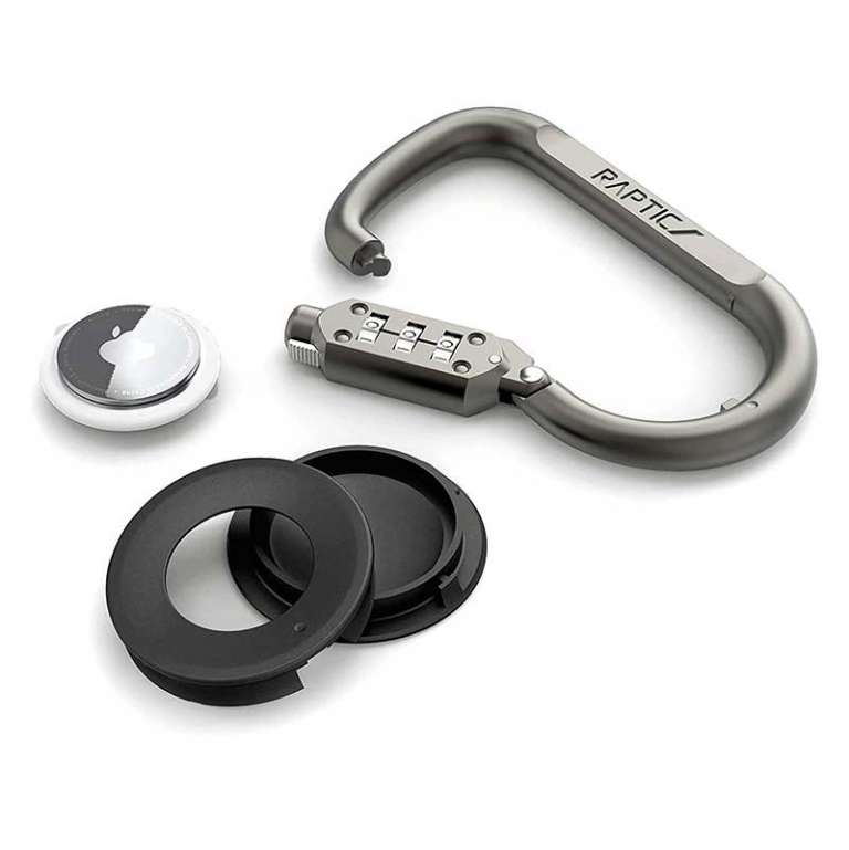 AirTag + carabiner + combination lock = EDC security The Gadgeteer